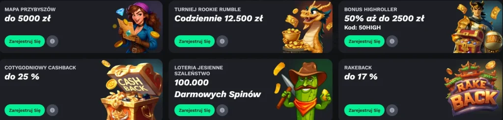 Pakiet powitalny do gier kasynowych